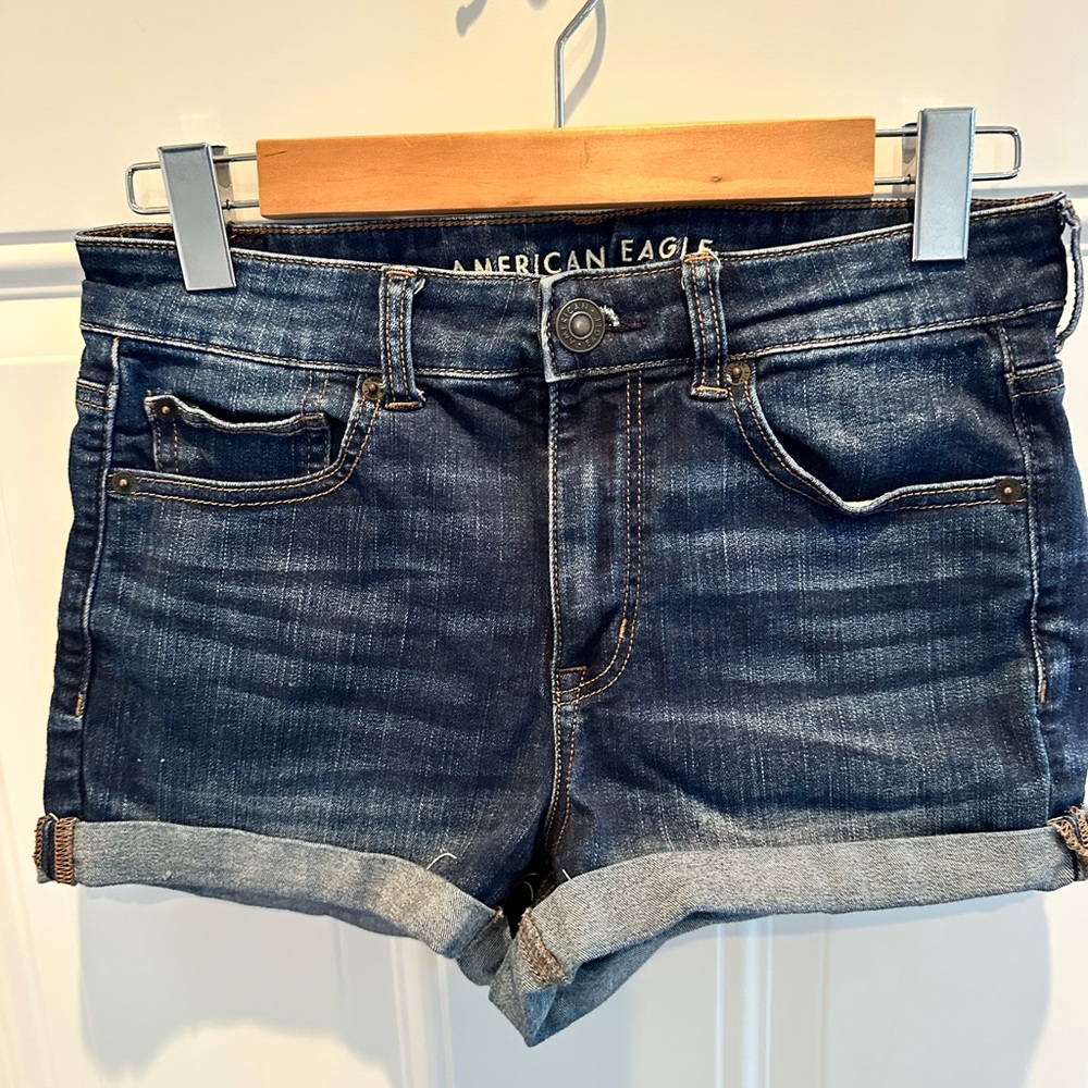 American Eagle Outfitters Dark Blue Jean Shorts